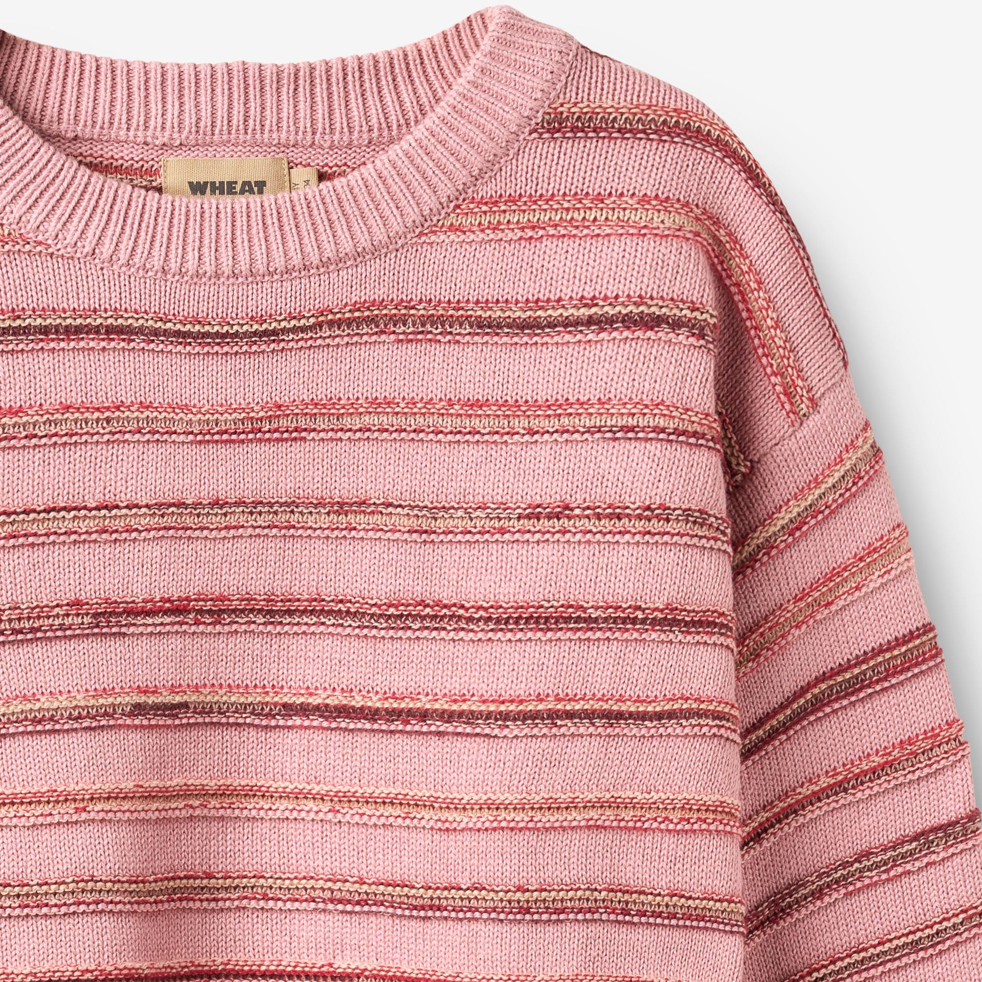 wheat-pullover-harlow-berry-cream-stripe-streifenpullover image 3