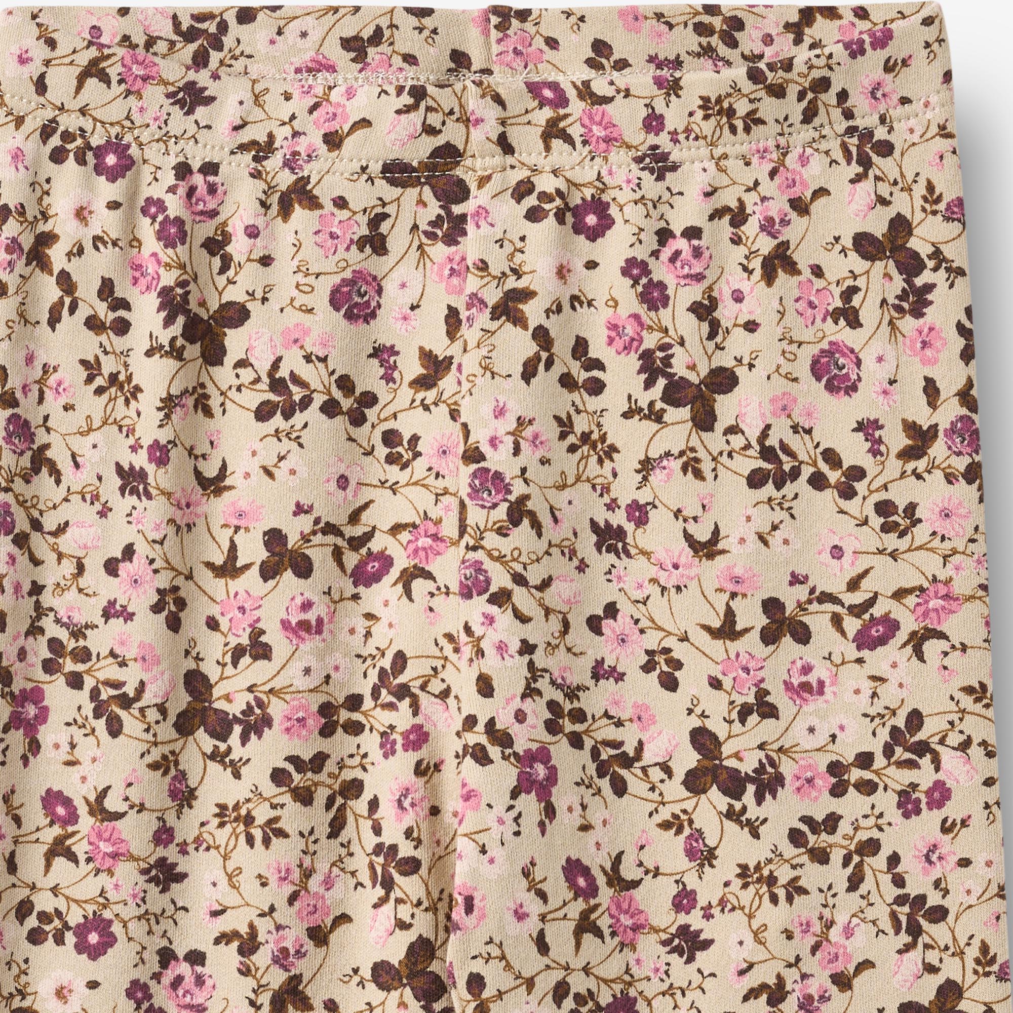 wheat-jules-leggings-soft-sand-flower-wine-bio-jersey image 3