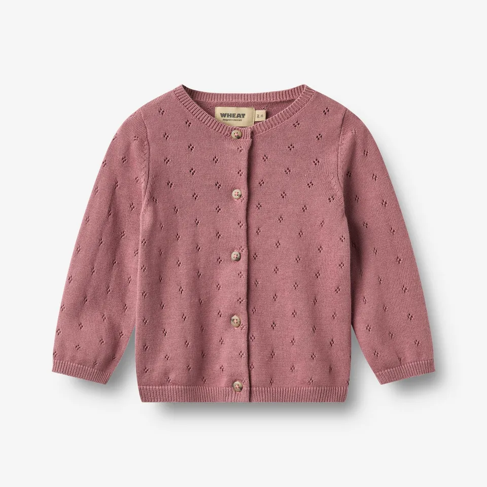 wheat-maia-strickjacke-warm-lilac-bio-baumwolle-baby image 1