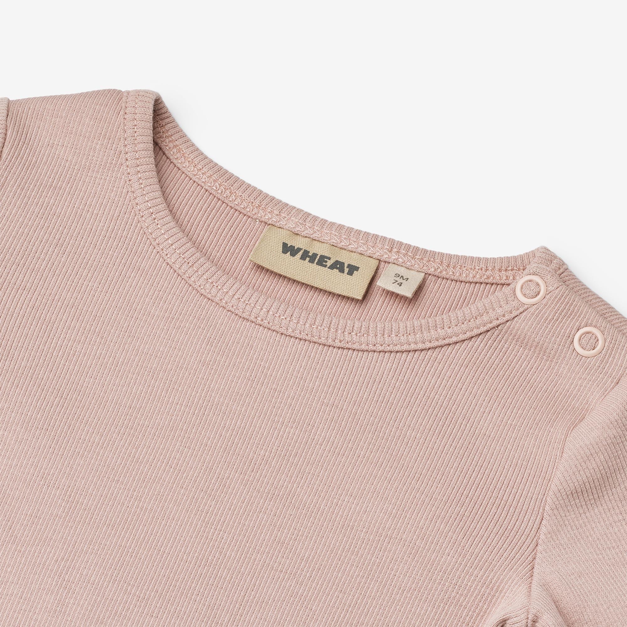 wheat-t-shirt-ida-langarmshirt-rose-powder-bio-jersey image 3