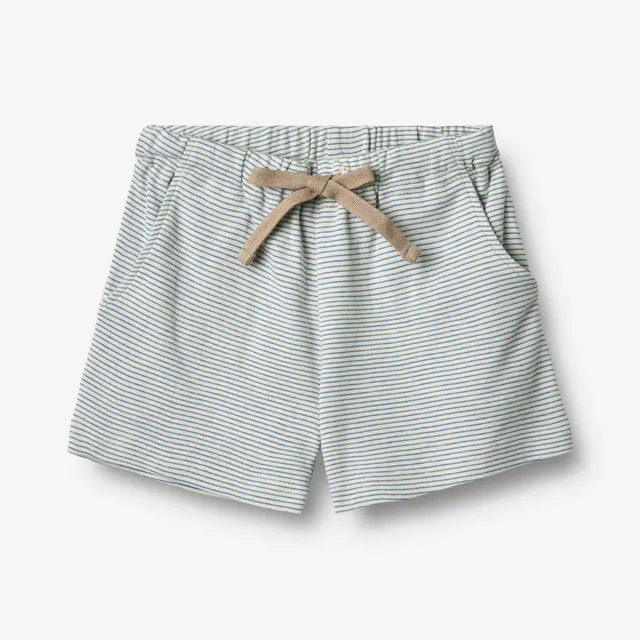 wheat-kalle-shorts-blue-stripe-bio-baumwolle-jungen image 1