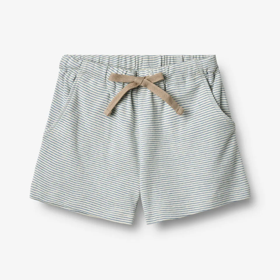 wheat-kalle-shorts-blue-stripe-bio-baumwolle-jungen image 1