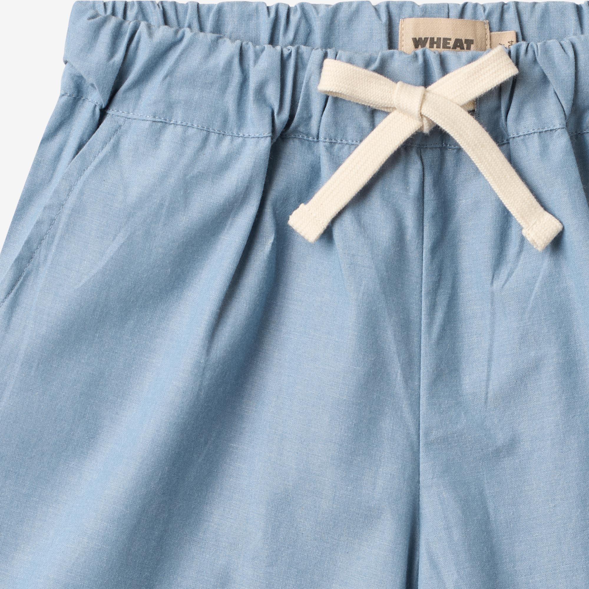 wheat-cuba-shorts-blue-chambrey-bio-baumwolle image 4