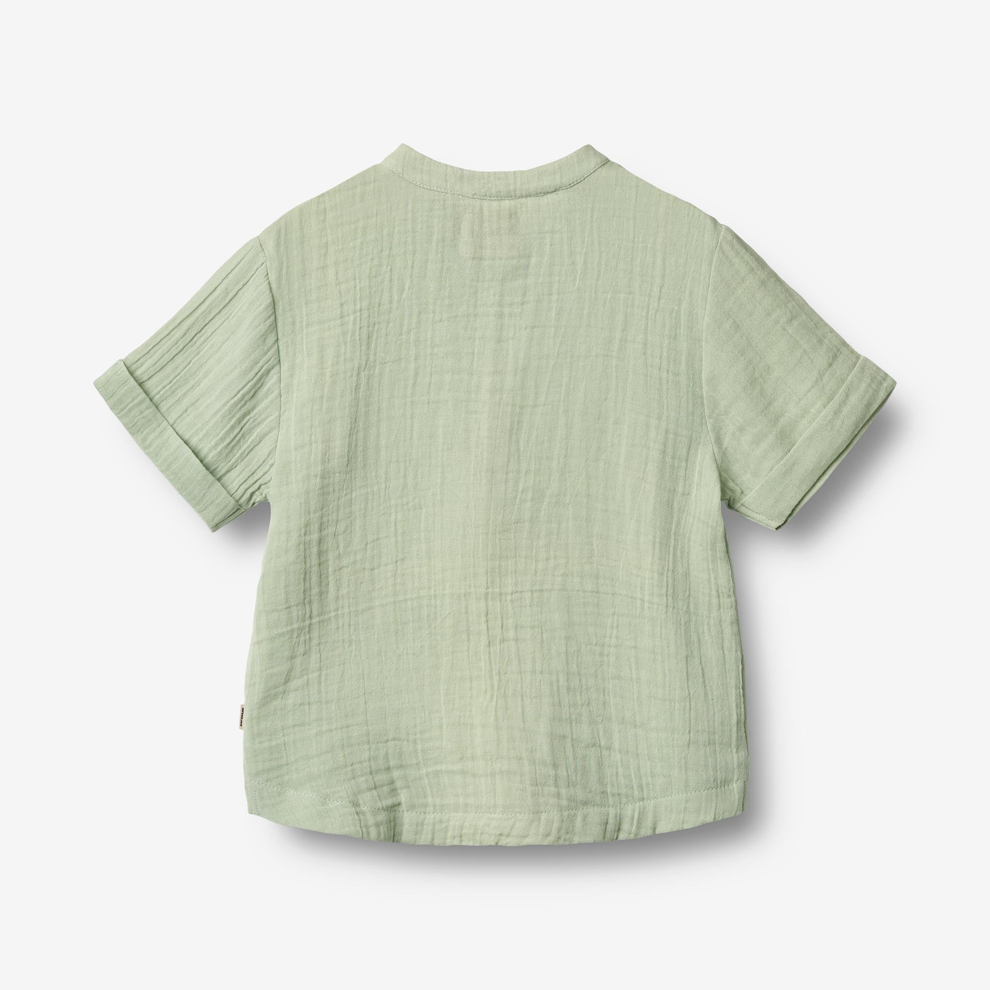 wheat-svend-kurzarm-hemd-soft-mint-bio-baumwolle-kinder image 2