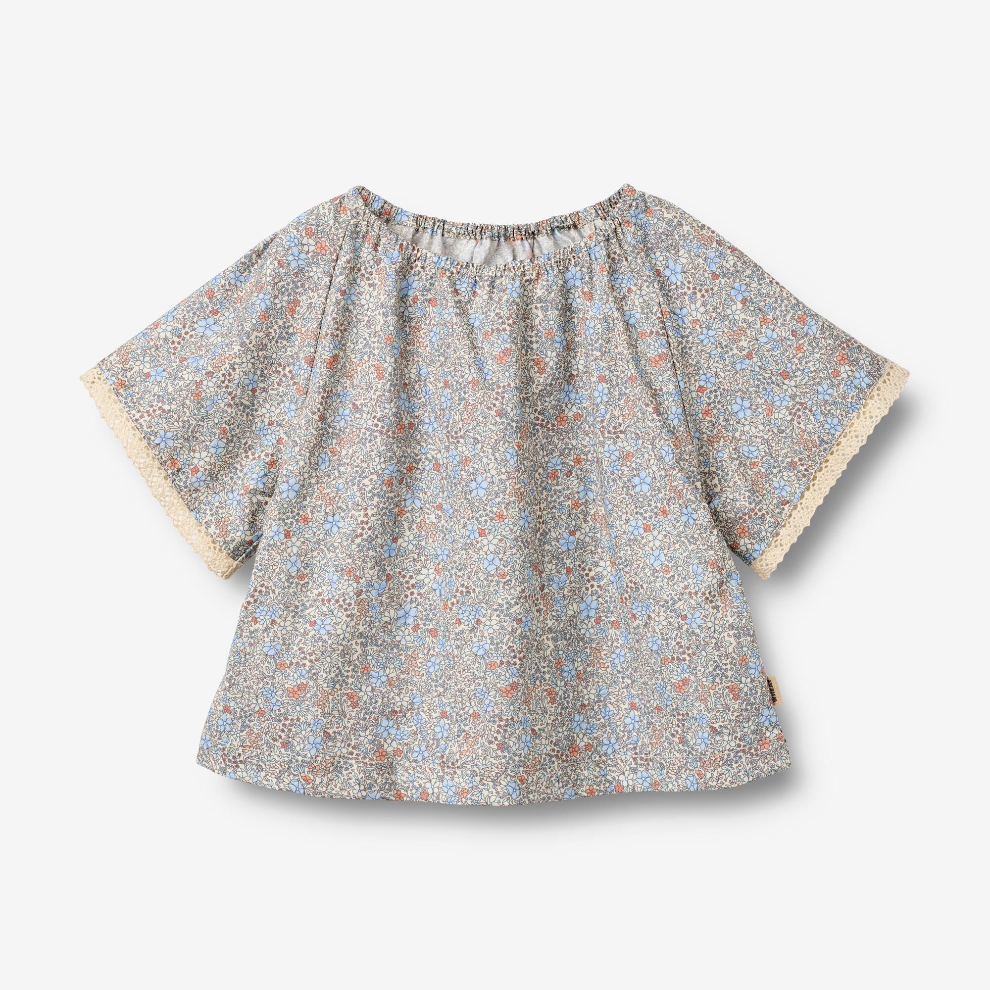wheat-hannah-bluse-baby-air-blue-flowers-bio-baumwolle image 1