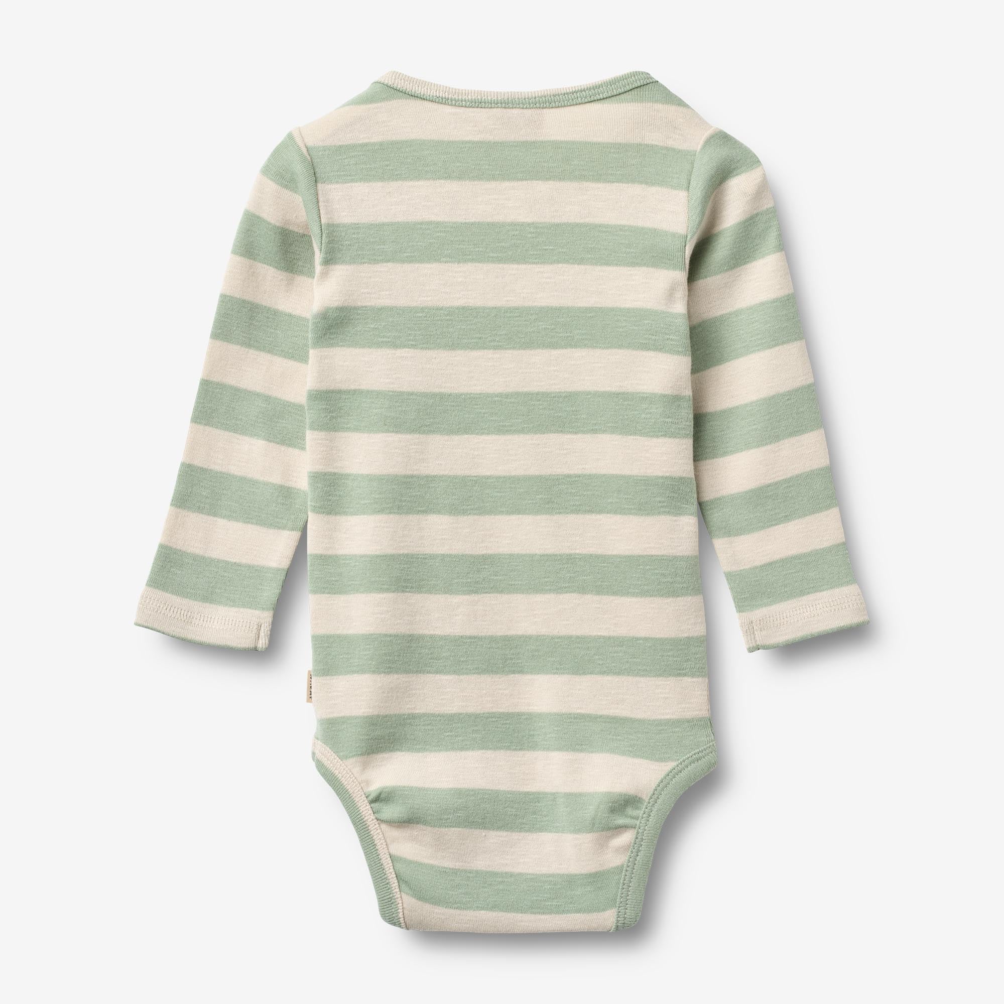 wheat-freddie-body-langarm-baby-mint-stripe-bio image 2