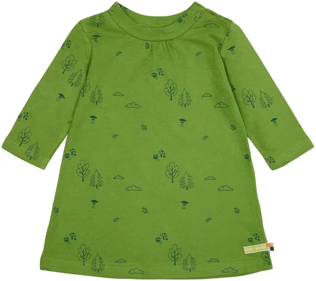 loud-proud-classics-kleid-langarm-grass-98-104-wald-druck image 1