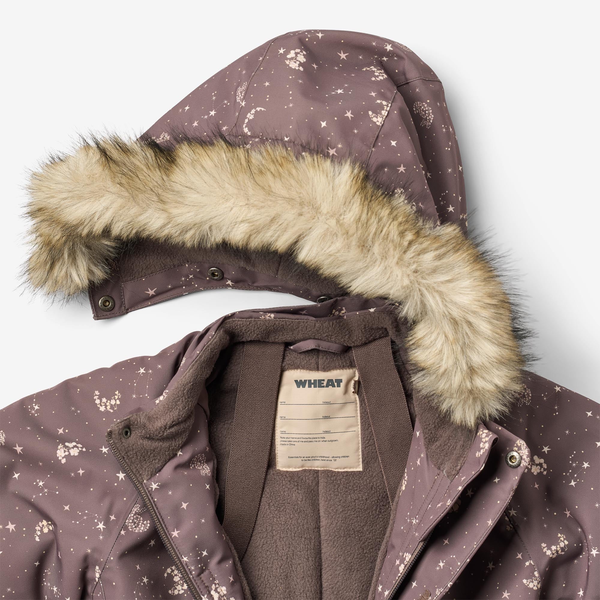 wheat-moe-tech-schneeanzug-plum-truffle-stars-wasserdicht image 4