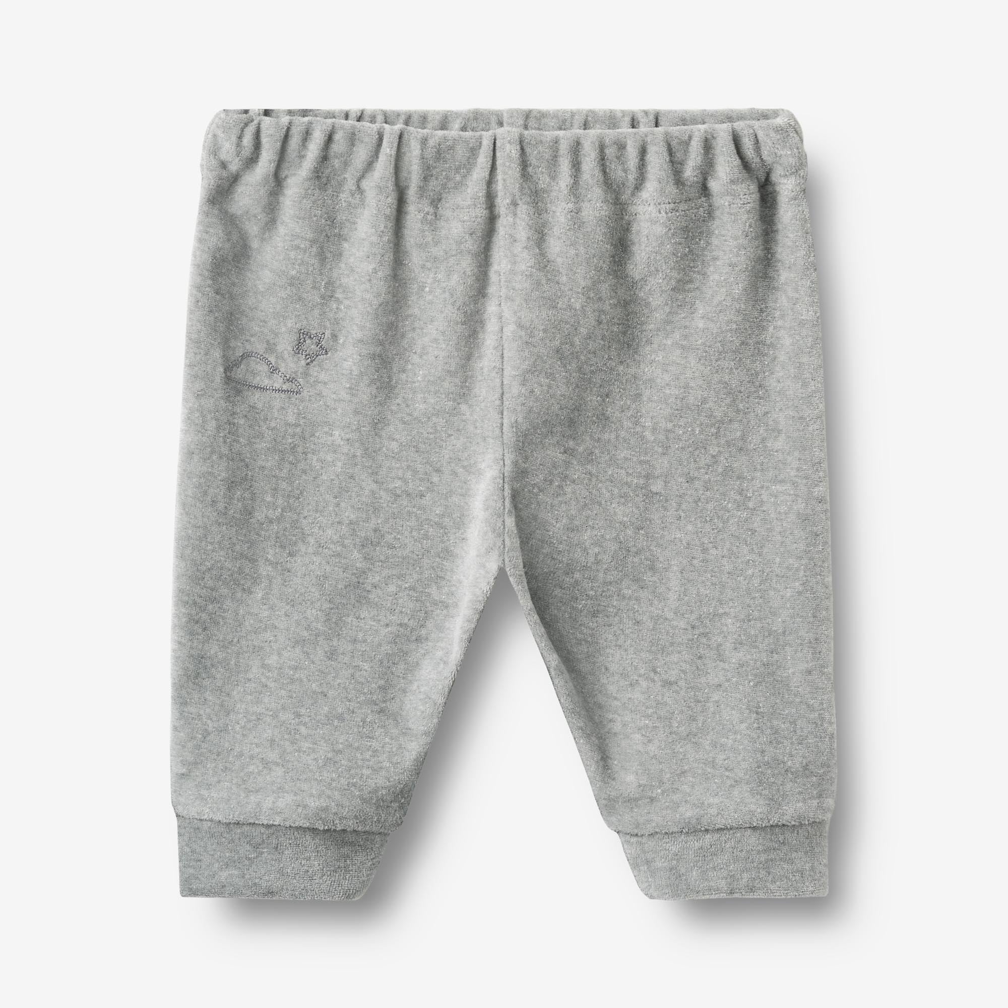 wheat-shiloh-soft-pants-hose-melange-grey-bio-baumwolle-baby image 1