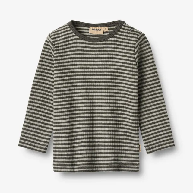 wheat-stig-langarmshirt-winter-forest-stripe-baby-bio image 1