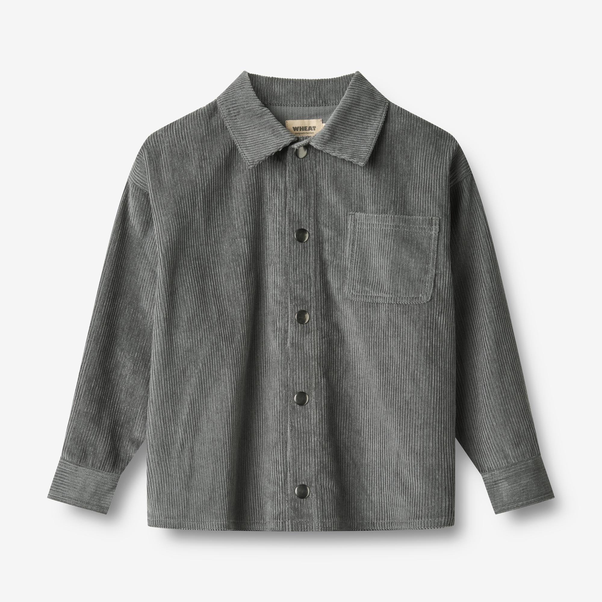 wheat-marcel-overshirt-dark-charcoal-bio-cord-hemd image 1