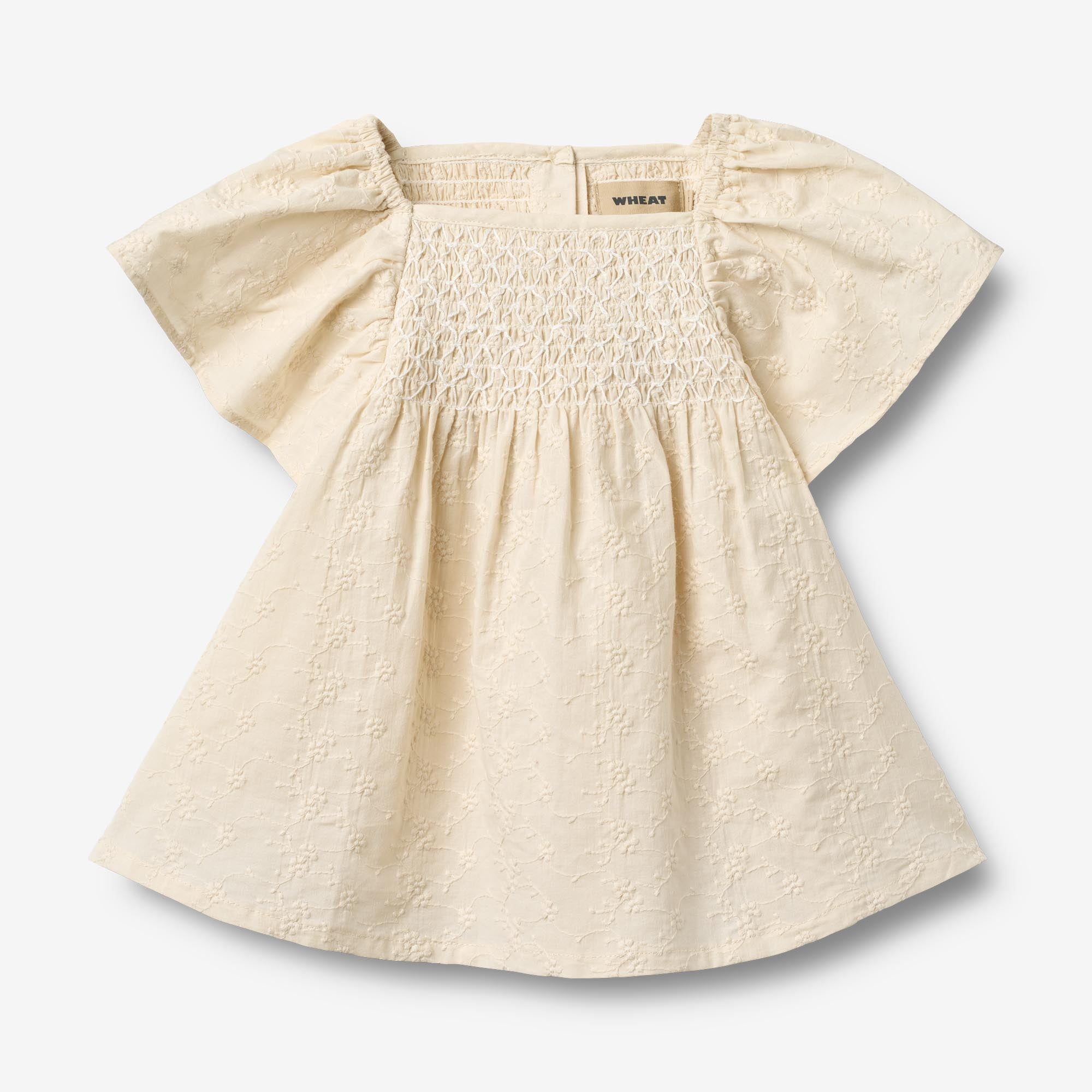 wheat-elva-dress-s-s-eggshell-babykleid-bio-baumwolle image 1