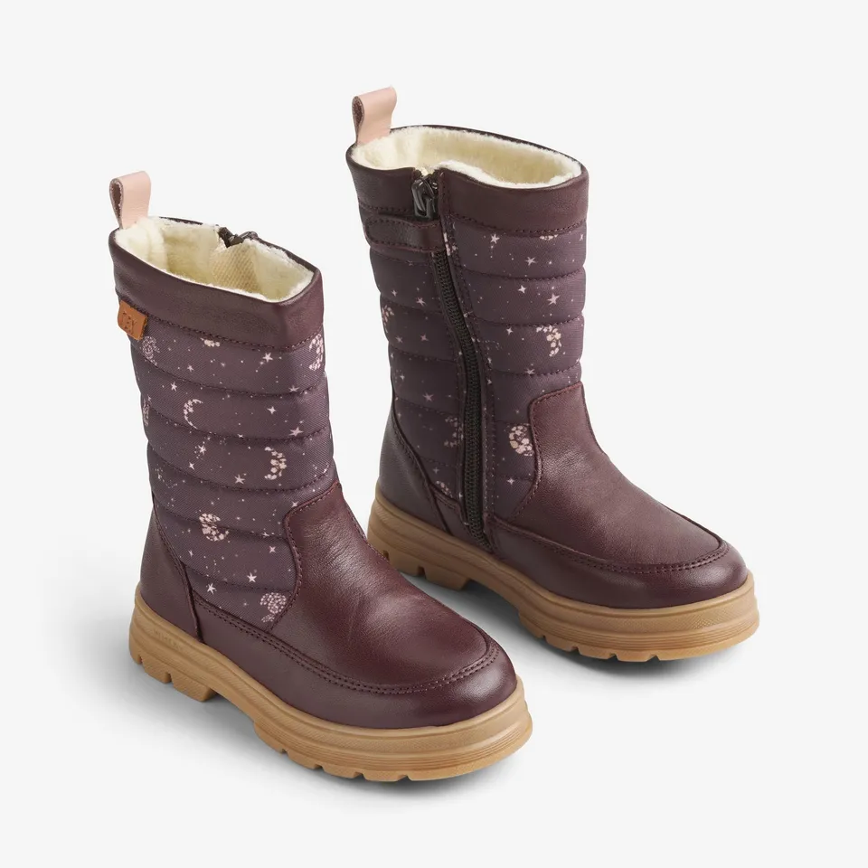 wheat-winterboot-koa-tex-winterstiefel-plum-truffle-stars image 1