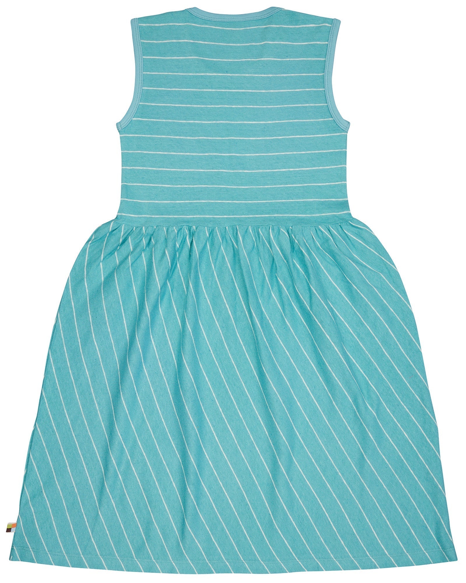 loud-proud-classics-kleid-streifen-mit-leinen-m-dchen-avocado-134-140 image 6
