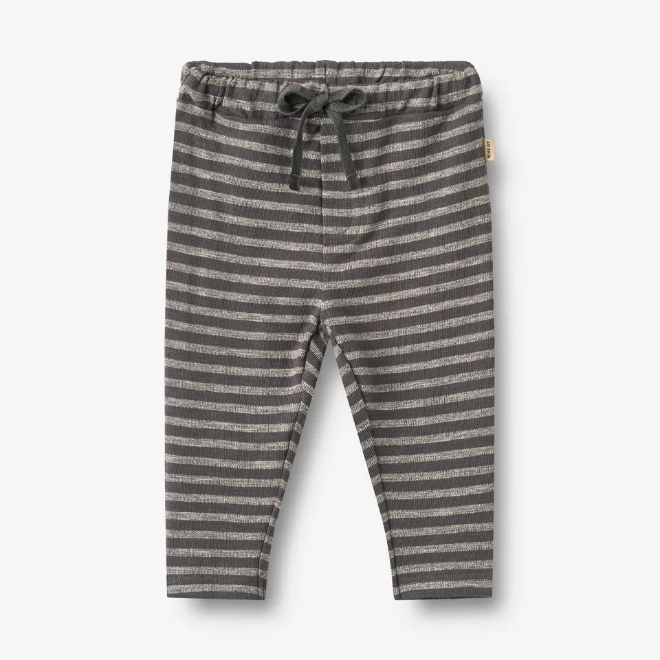 wheat-manfred-jersey-pants-hose-dark-charcoal-stripe-bio-baumwolle image 1