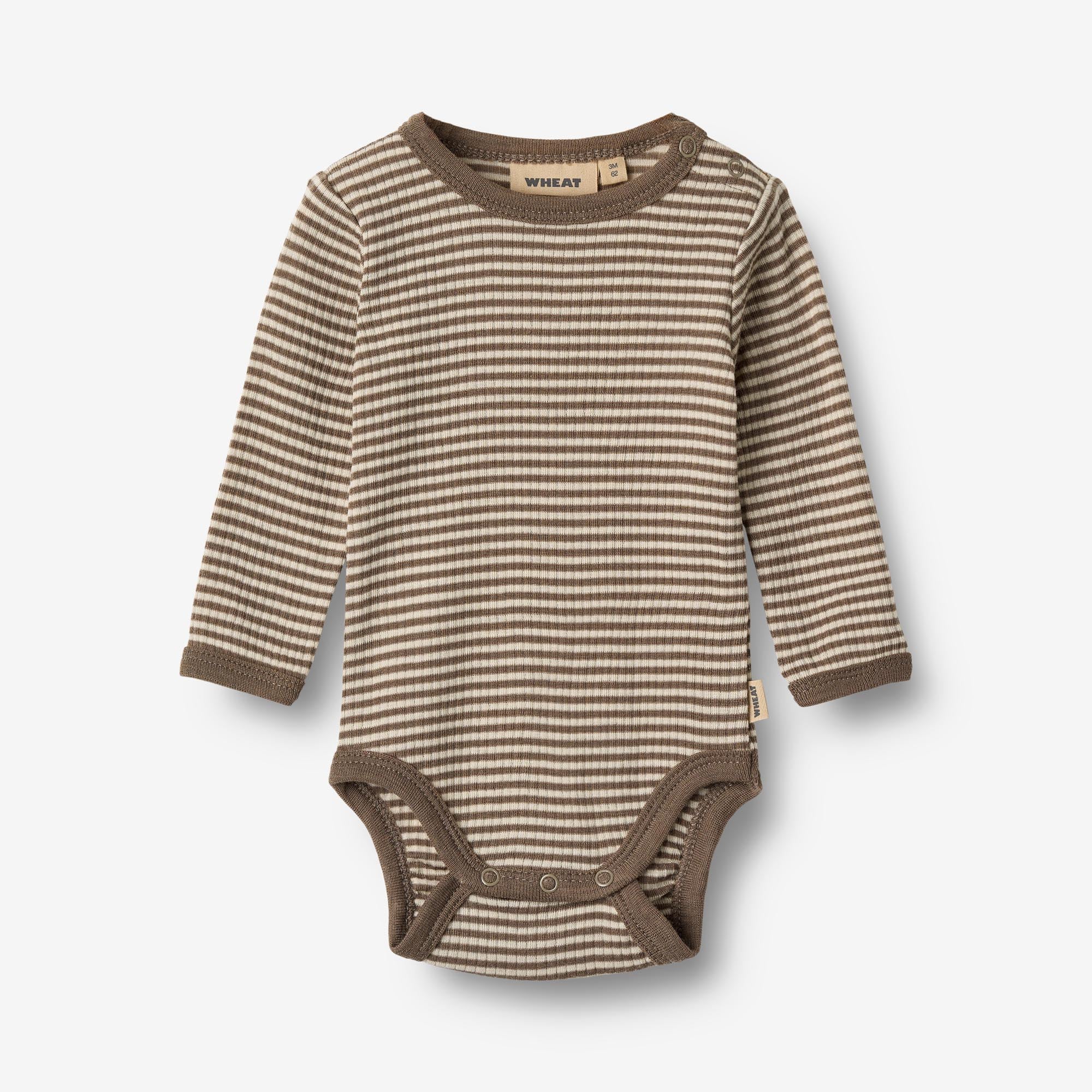 wheat-lucca-wollbody-langarm-wood-stripe-merinowolle image 1