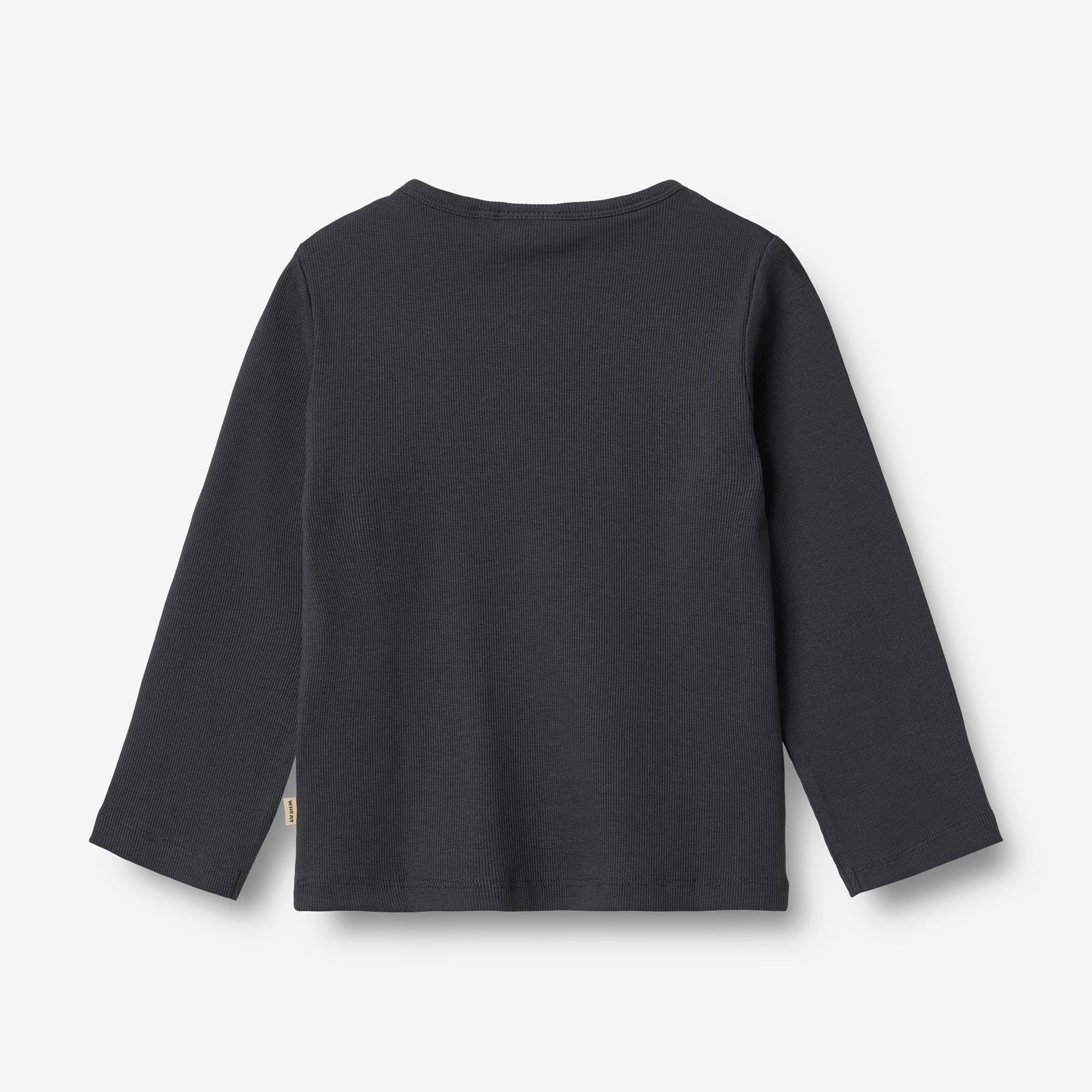 wheat-milo-langarmshirt-navy-bio-baumwolle image 2