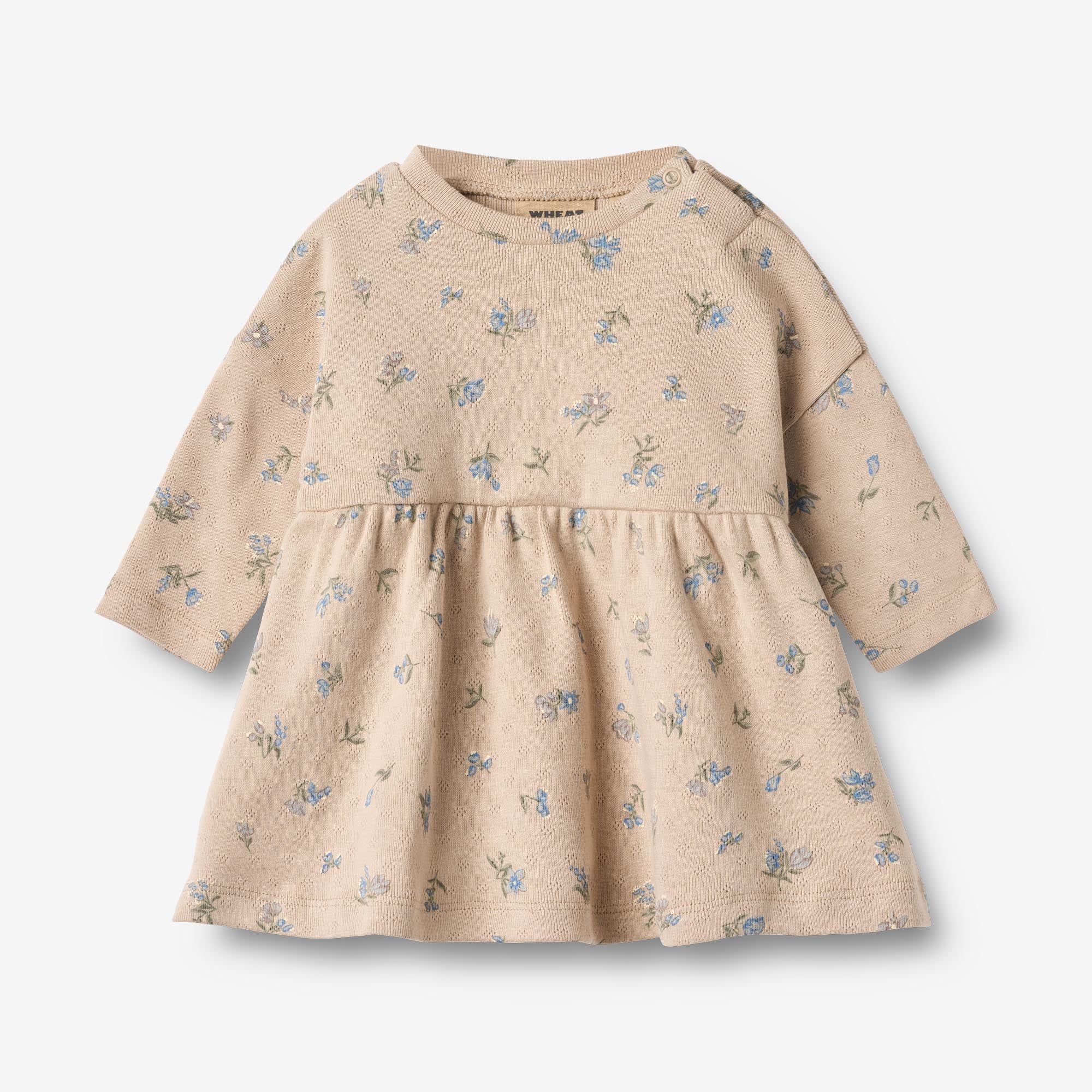 wheat-clothing-emmy-jerseykleid-warm-sand-flowers-bio image 1