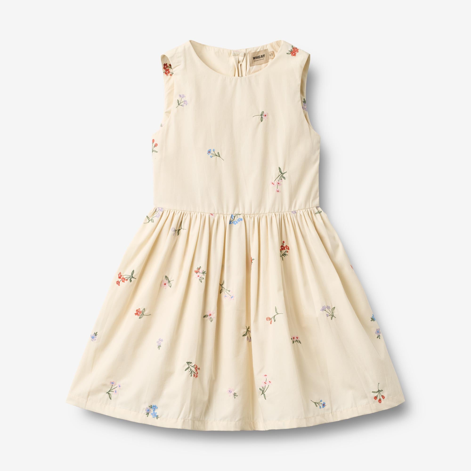 wheat-thelma-kleid-ivory-embroidery-flowers-bio image 1