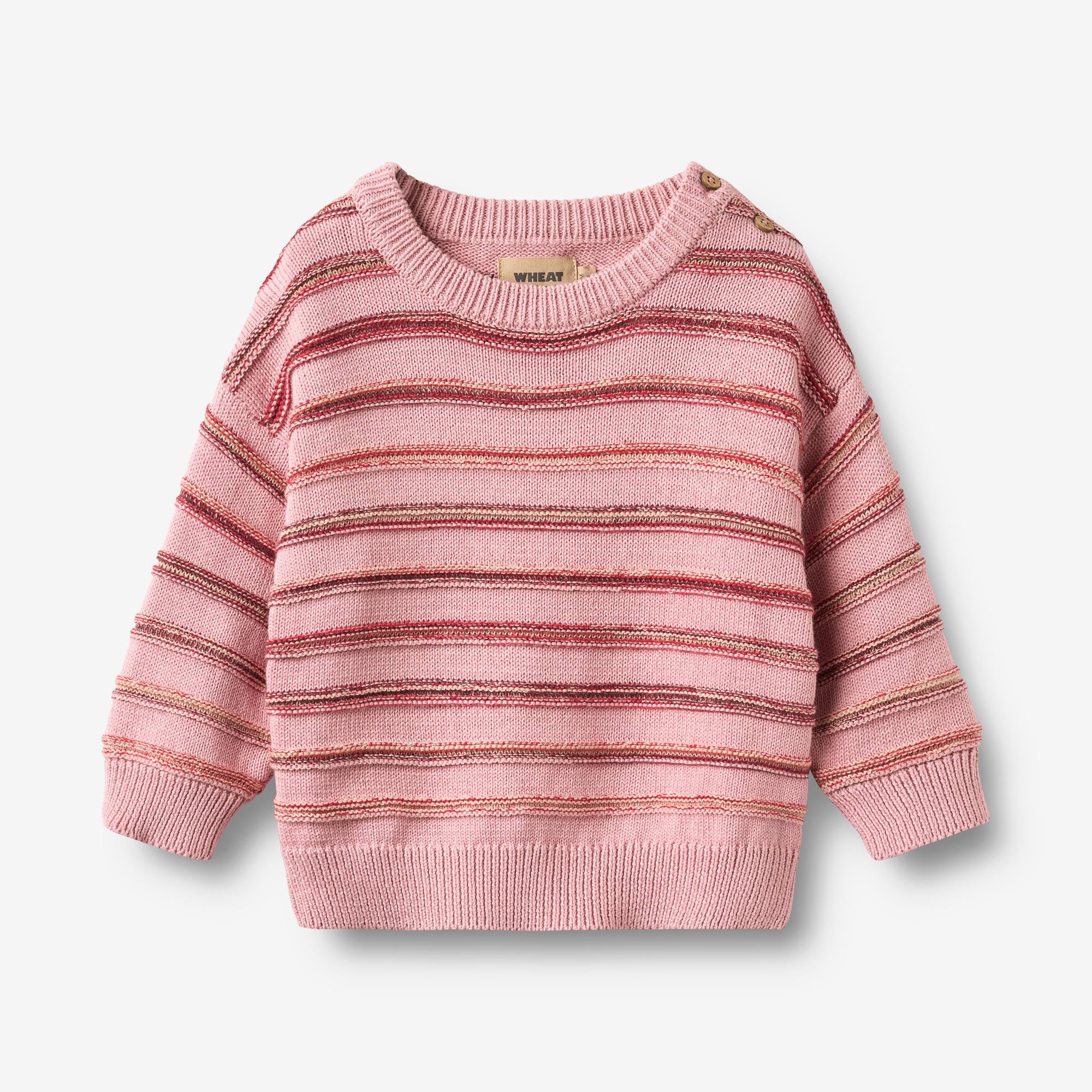 wheat-harlow-pullover-berry-stripe-bio-baumwolle-baby image 1