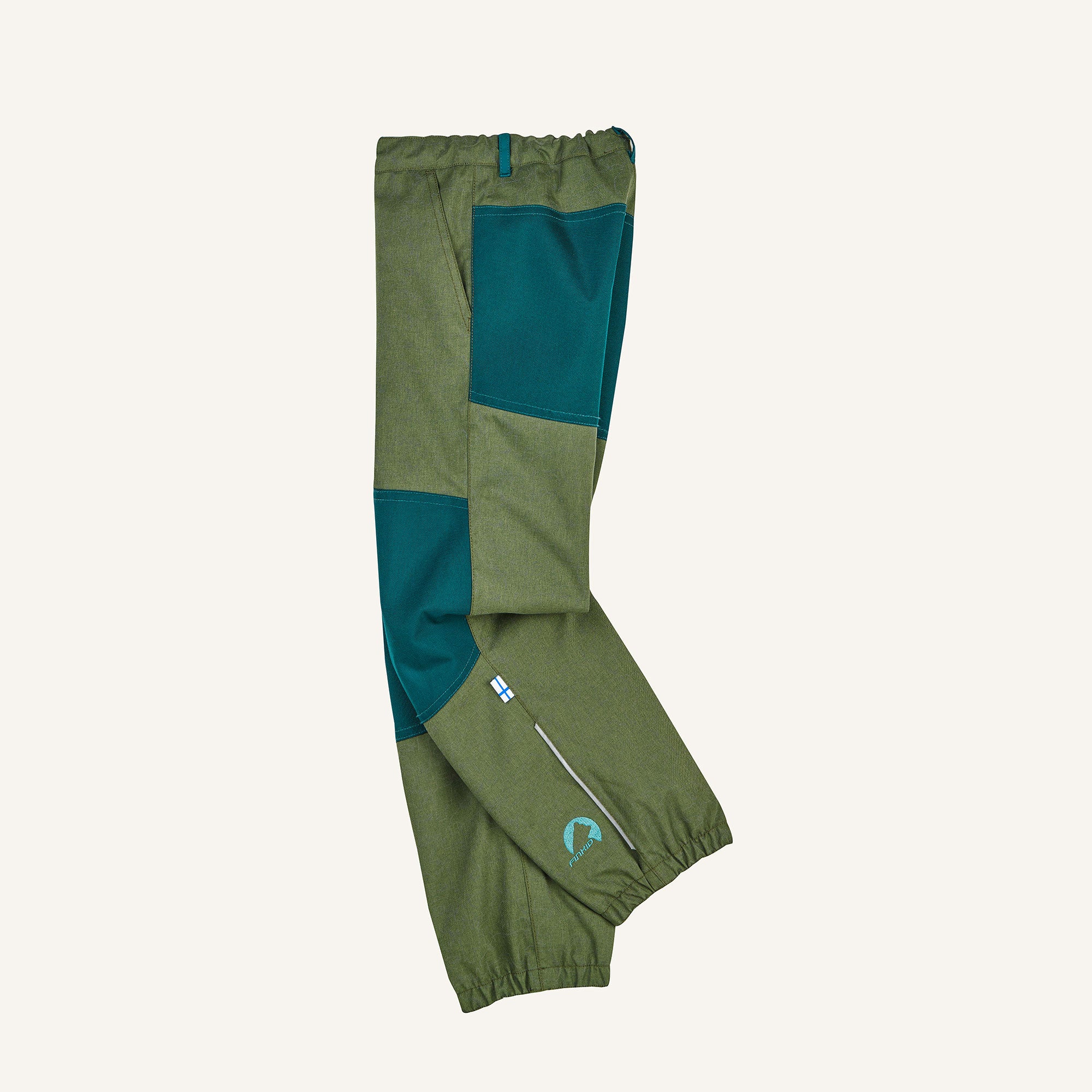 finkid-husky-latuli-ice-outdoorhose-kinder-real-teal-navy-fleece image 5