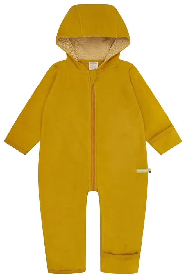 loud-proud-classics-overall-baumwoll-fleece-curry-74-80-kapuze image 1