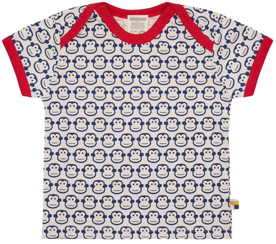 loud-proud-classics-t-shirt-affen-ultramarine-98-104 image 1