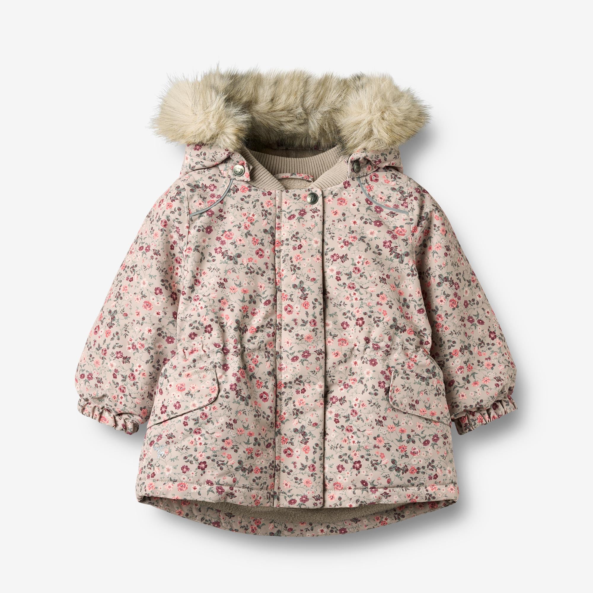 wheat-mathilde-jacke-grey-moon-flowers-winter-wasserdicht image 1