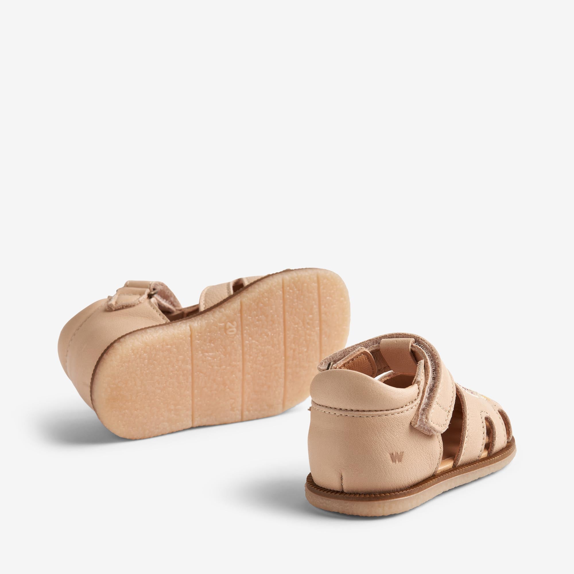 wheat-lowe-sandalen-beige-rose-leder-lauflernschuhe-baby image 2