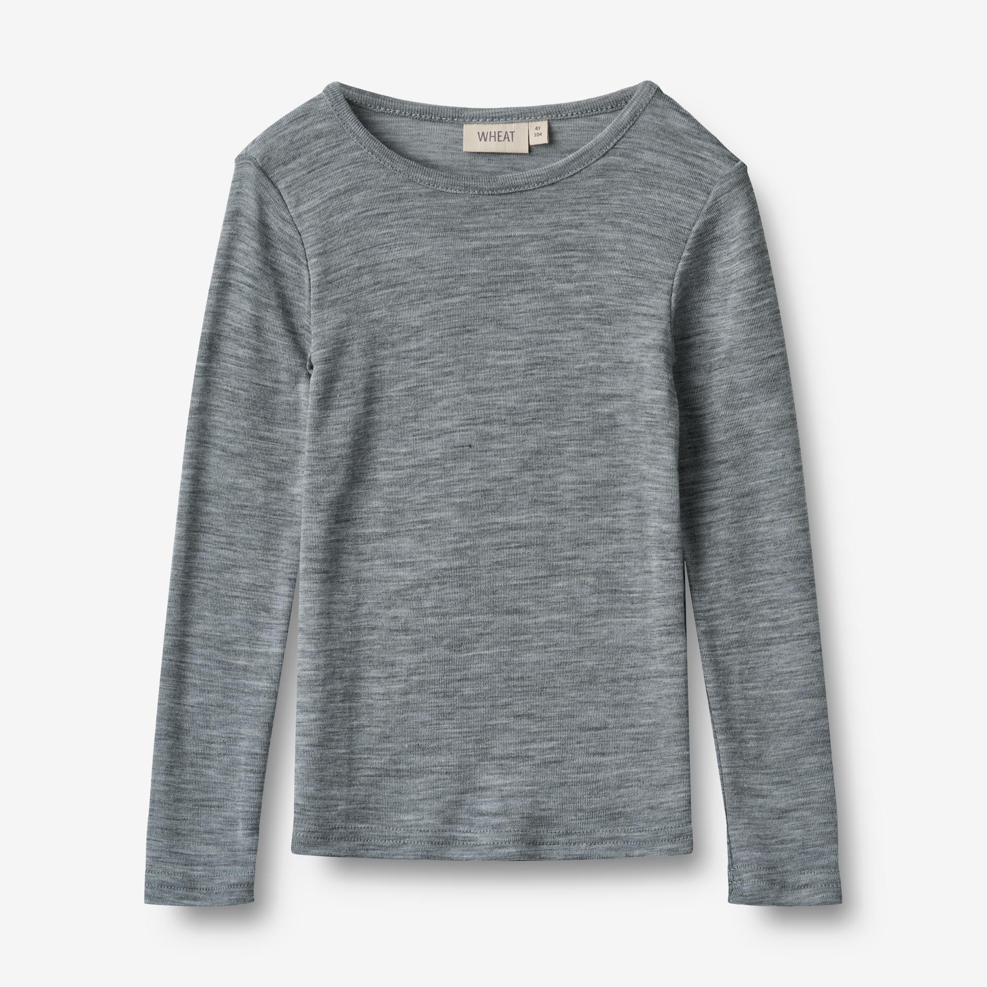 wheat-wool-t-shirt-alfie-melange-grey-gr-104-wolle image 1