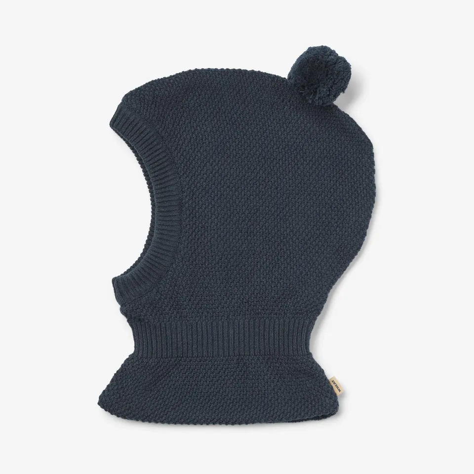 wheat-pomi-strick-balaclava-sturmhaube-ink-melange-bio-baumwolle image 1