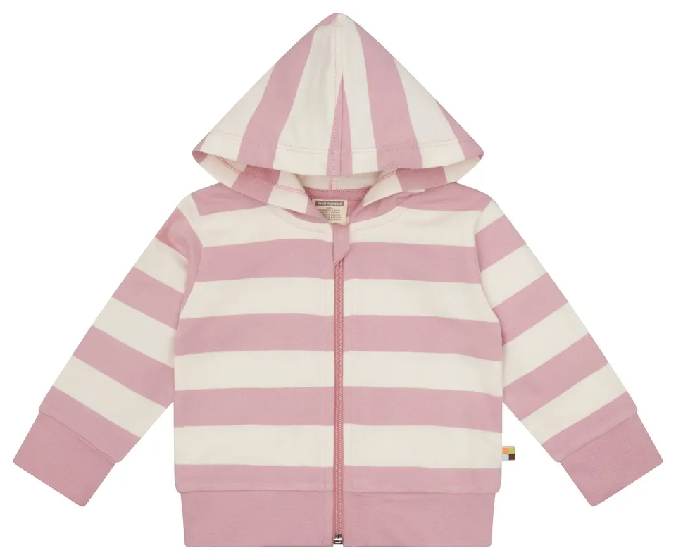 loud-proud-classics-sweatjacke-blockstreifen-aster-kapuze image 1