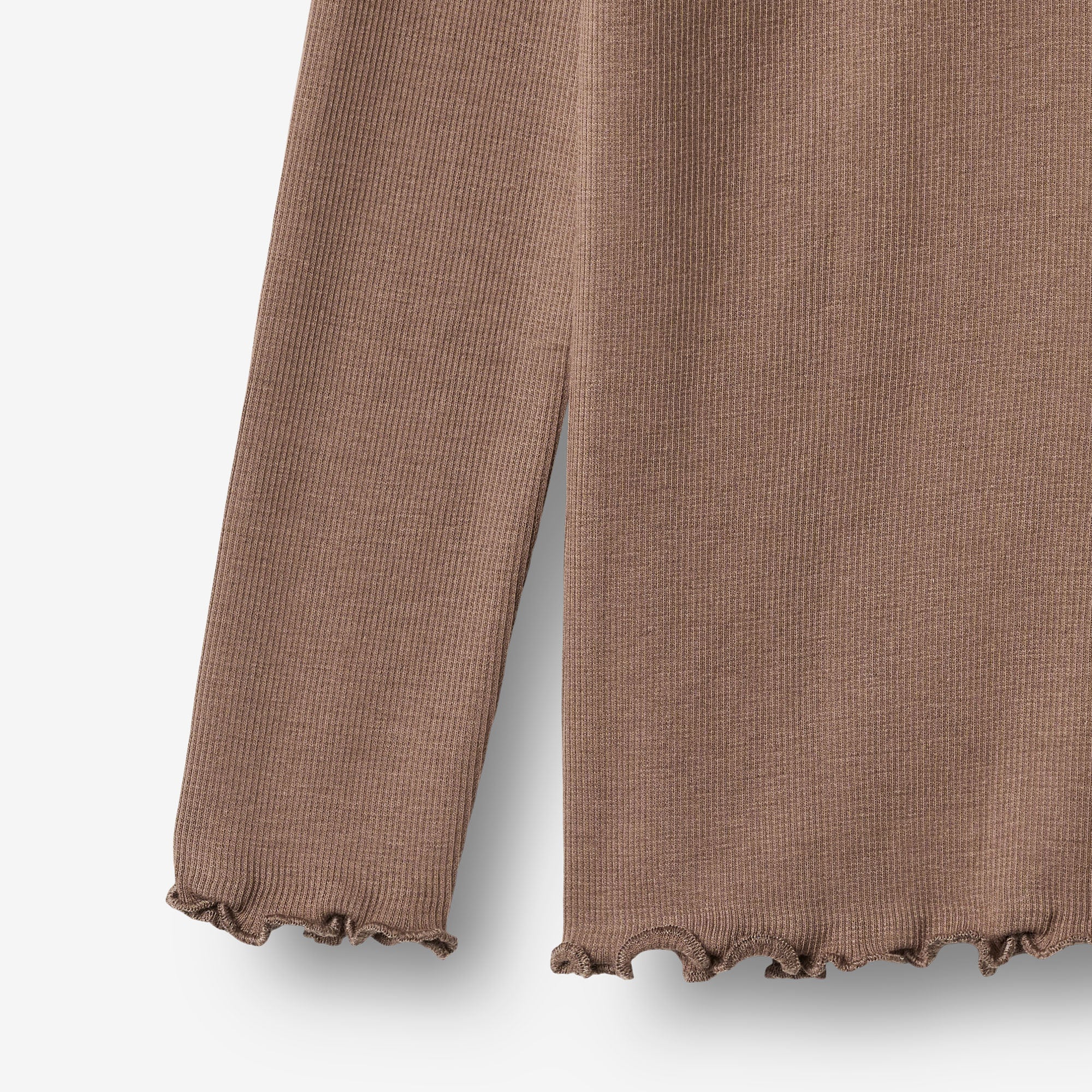 wheat-clothing-ida-langarmshirt-toffee-brown-bio-jersey-92-152 image 2