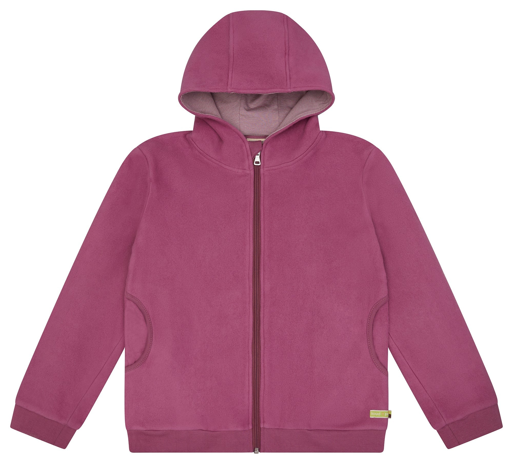 loud-proud-classics-baumwoll-fleece-jacke-curry-warm image 4
