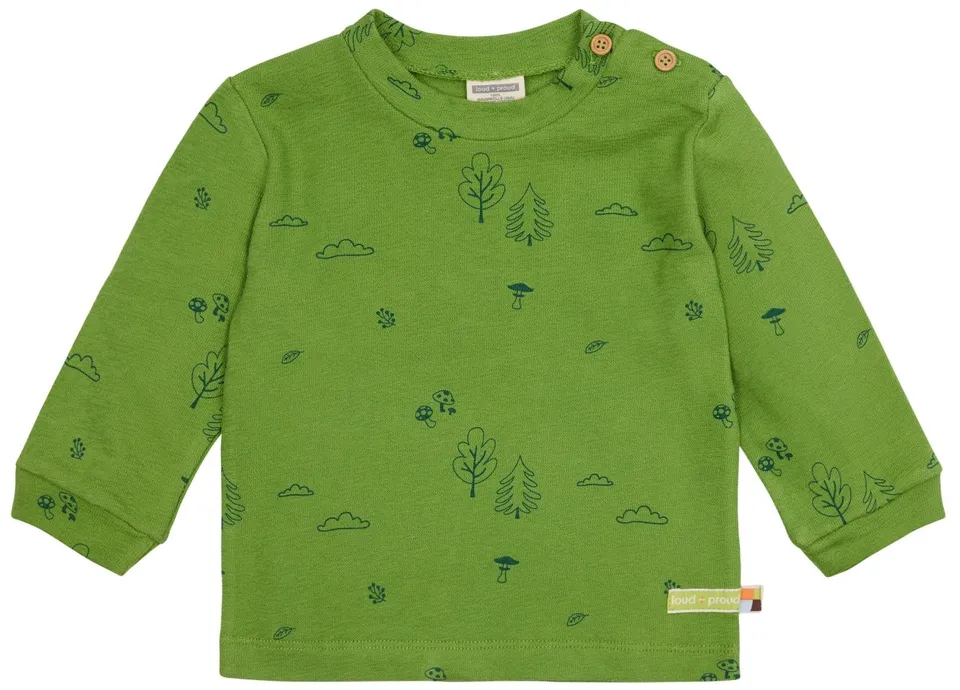 loud-proud-classics-shirt-langarm-strukturstrick-mit-druck-grass image 1