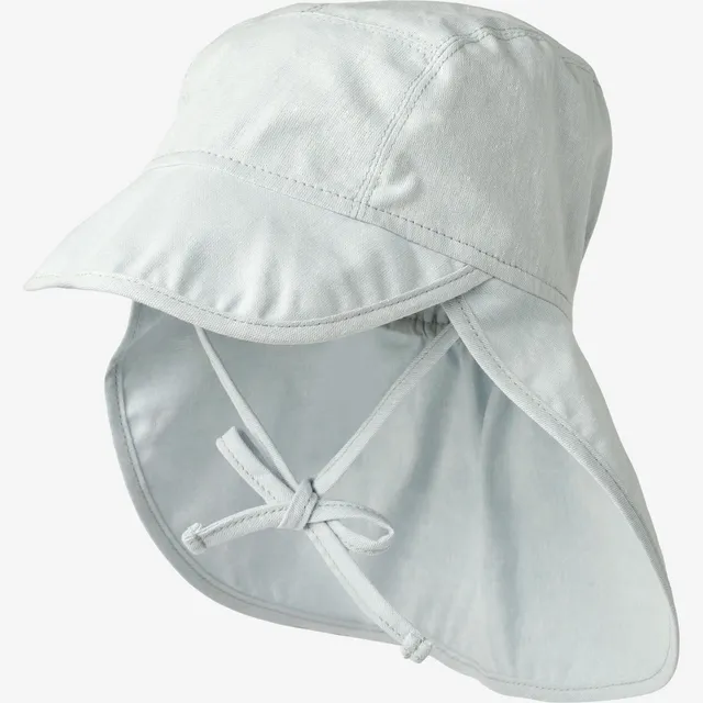 wheat-sunhat-albert-baby-sonnenhut-light-blue-chambray-baumwolle image 1