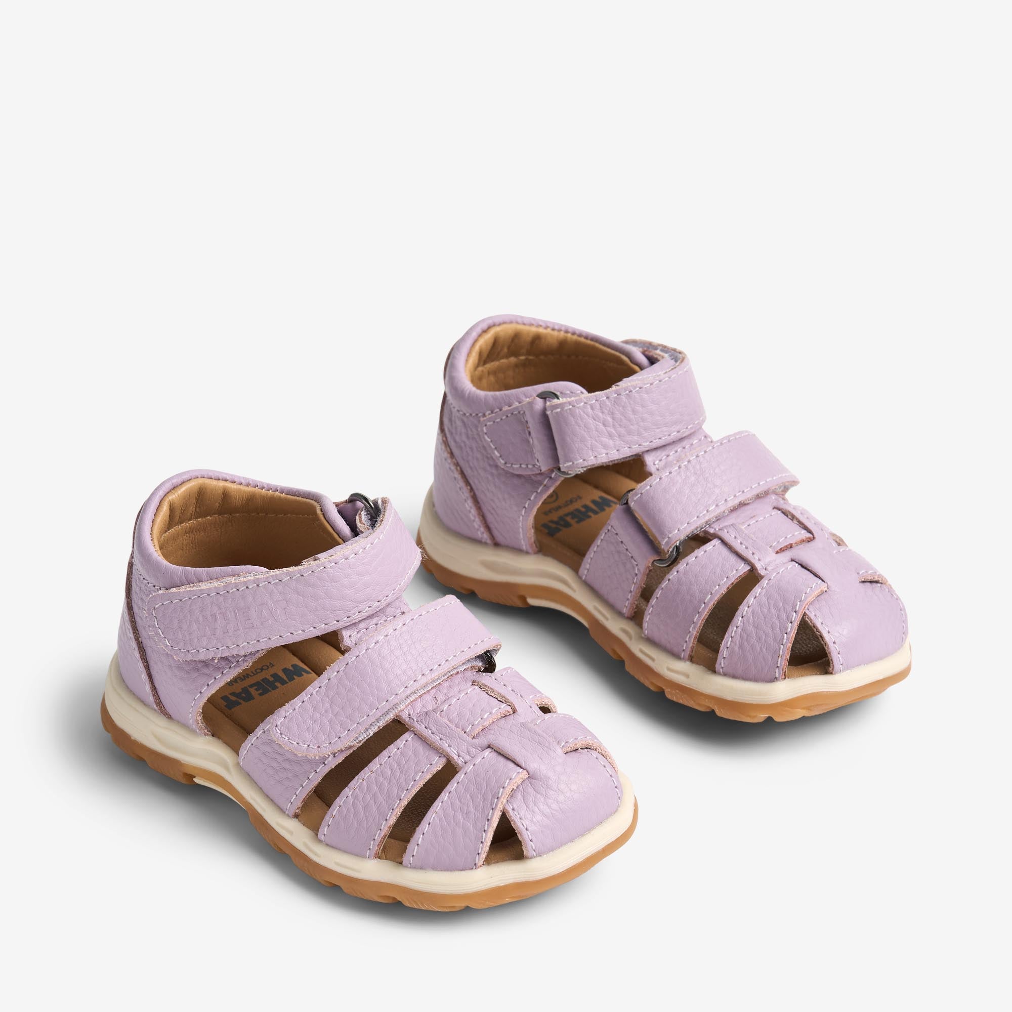 wheat-frei-sandale-lavender-leder-klett-sandalen-kinder image 1