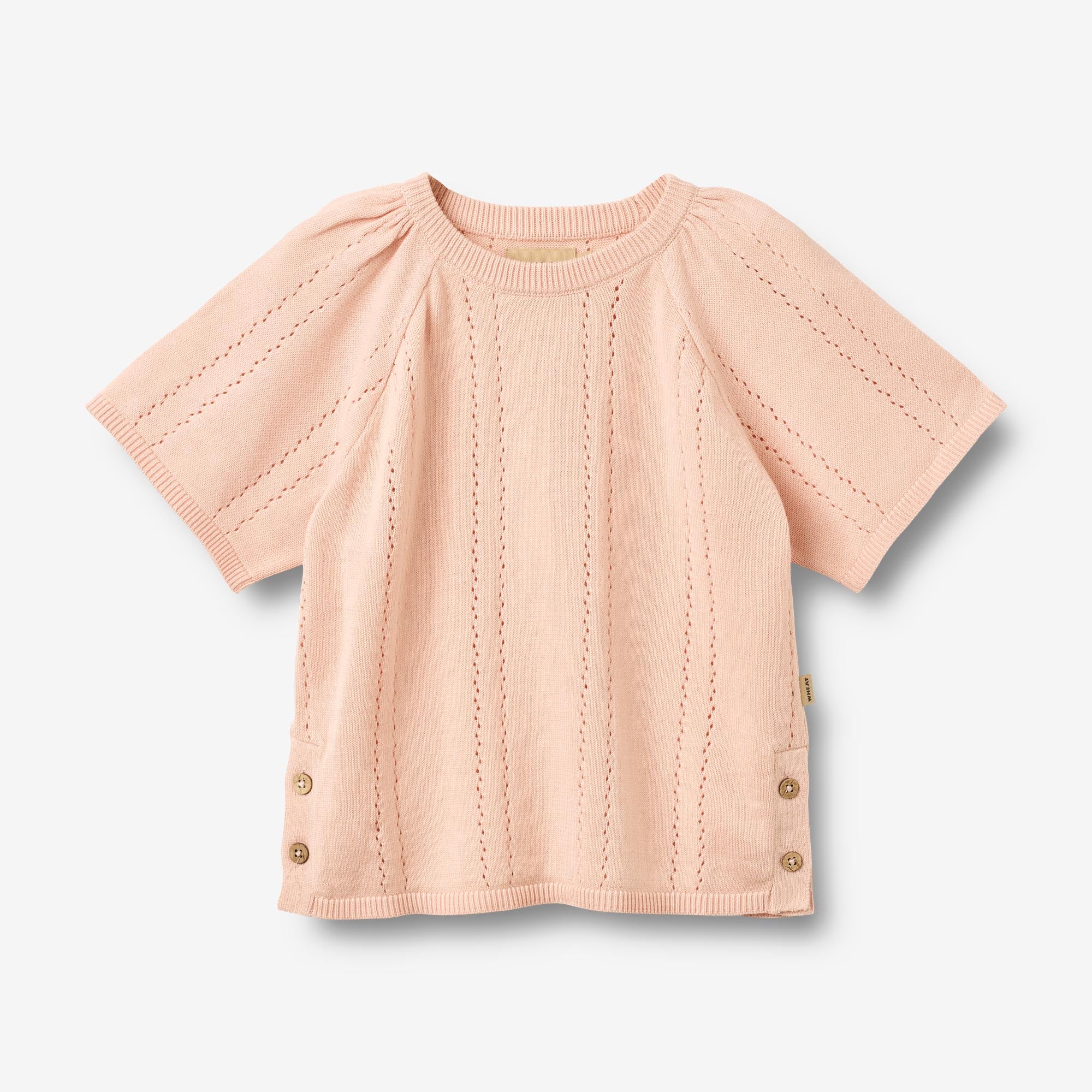 wheat-vilna-strickpullover-powder-kurzarm-bio-baumwolle image 1
