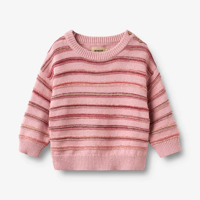 wheat-harlow-pullover-berry-stripe-bio-baumwolle-baby image 1