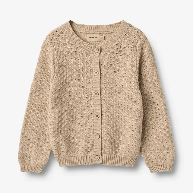 wheat-magnella-strickjacke-warm-sand-bio-baumwolle-m-dchen image 1