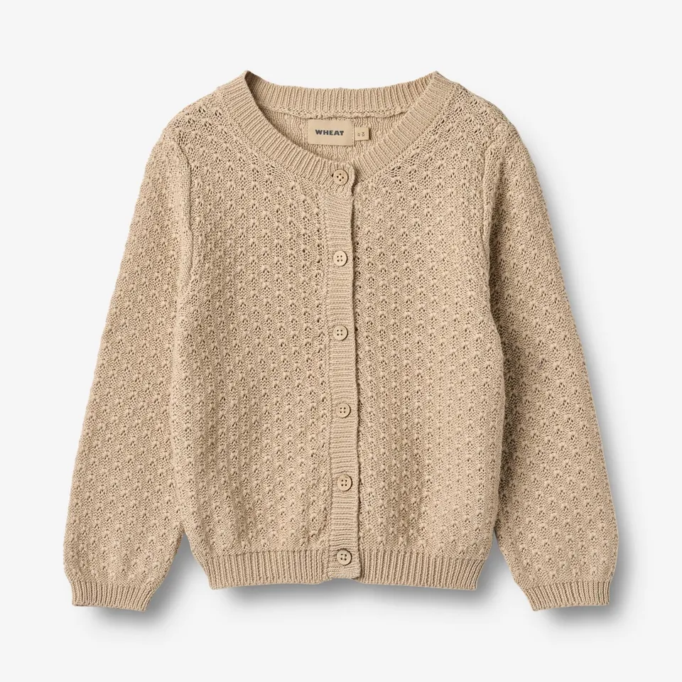 wheat-magnella-strickjacke-warm-sand-bio-baumwolle-m-dchen image 1