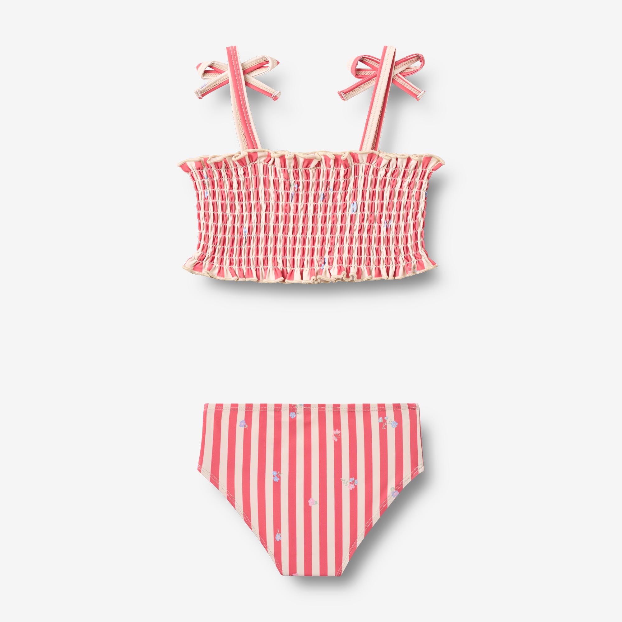 wheat-carla-bikini-red-stripe-flowers-uv-40 image 2