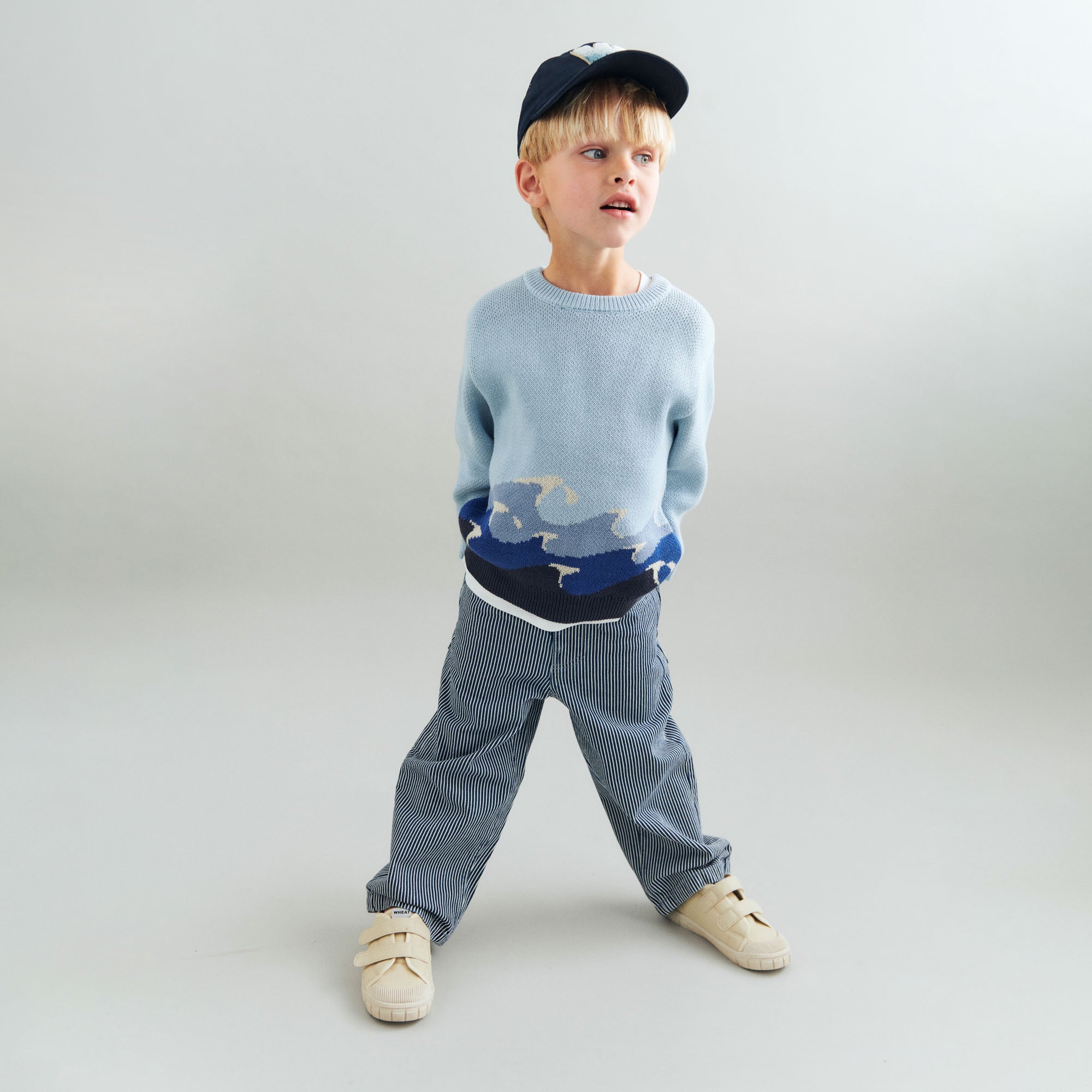 wheat-felix-hose-denim-stripe-bio-baumwolle-jungen image 2