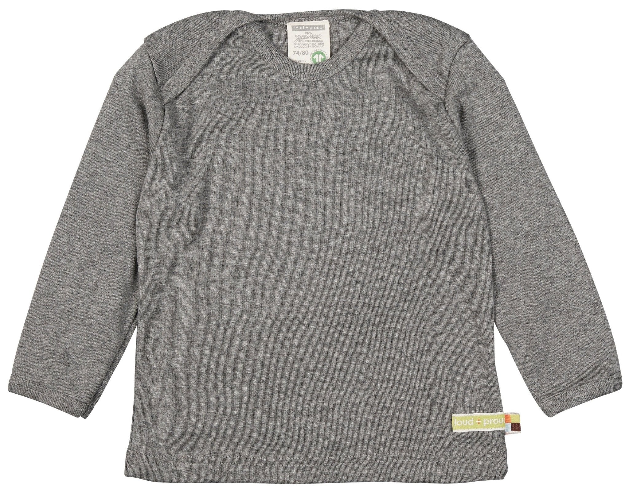 loud-proud-classics-shirt-langarm-grey-langarmshirt-74-80 image 1
