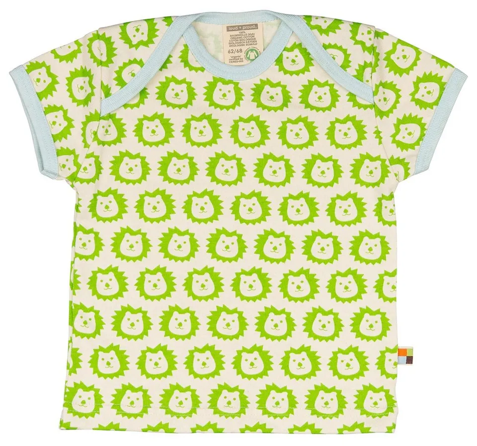 loud-proud-classics-t-shirt-mit-druck-lime-kontrast image 1