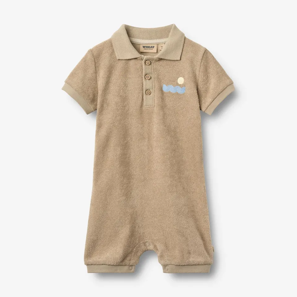 wheat-playsuit-sully-strampler-sand-stone-bio-gr-68 image 1