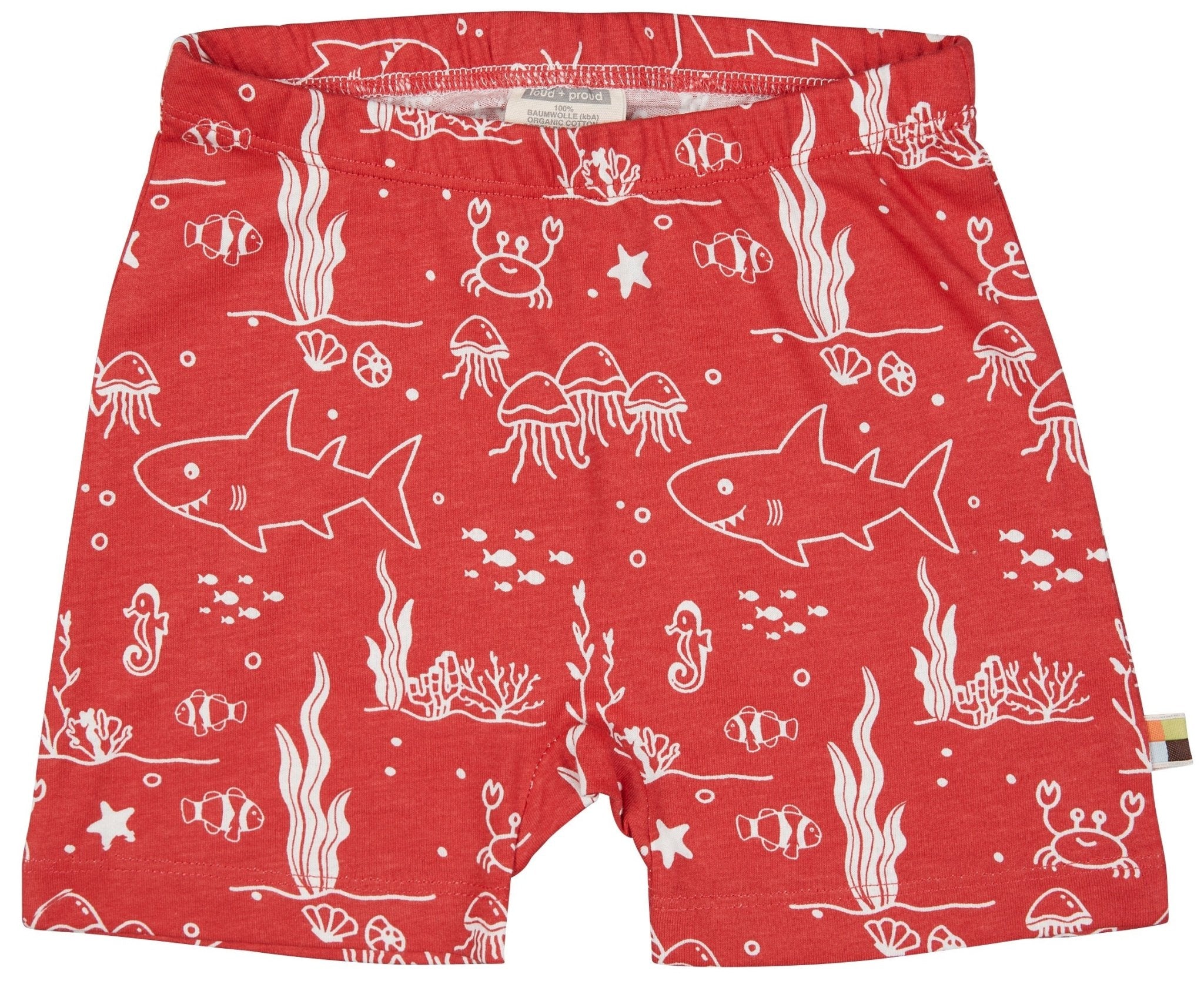 loud-proud-classics-short-druck-kinder-shorts-lagoon-86-92-jersey image 1