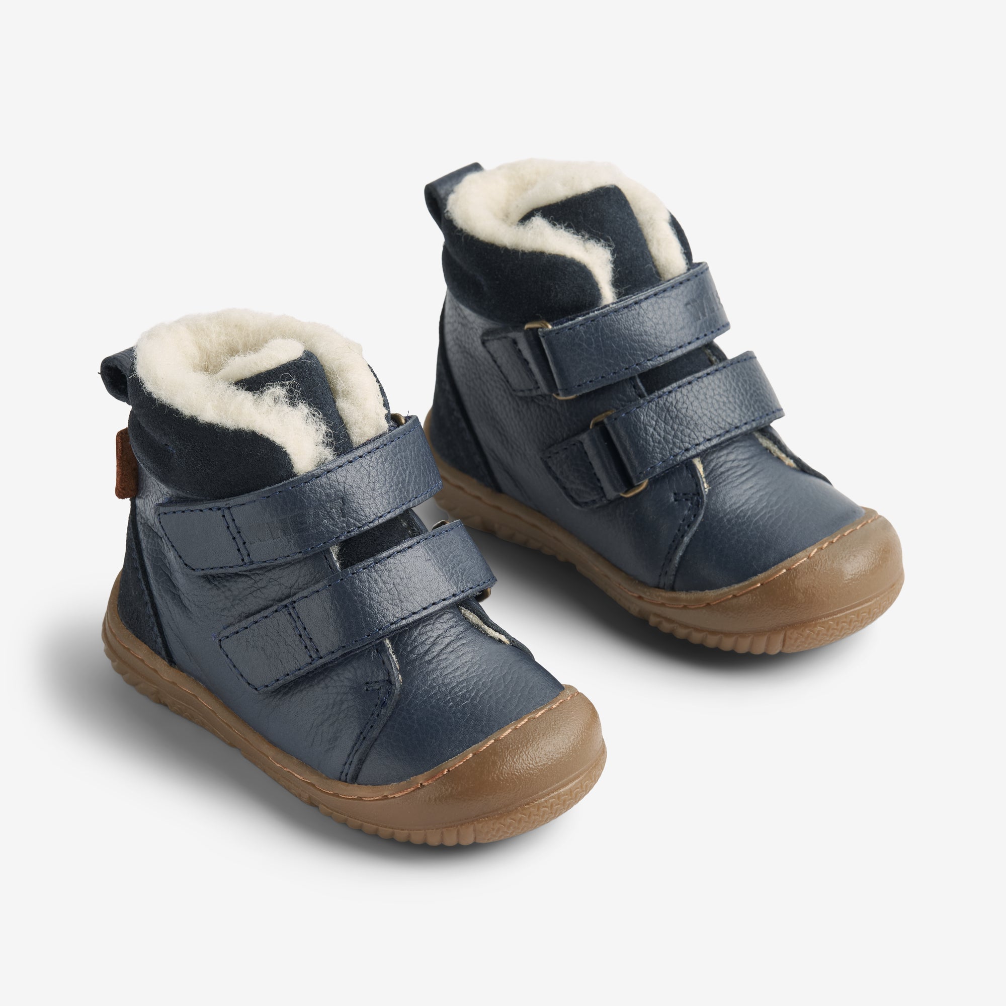 wheat-snug-tex-winterboot-navy-leder-wollfutter image 1