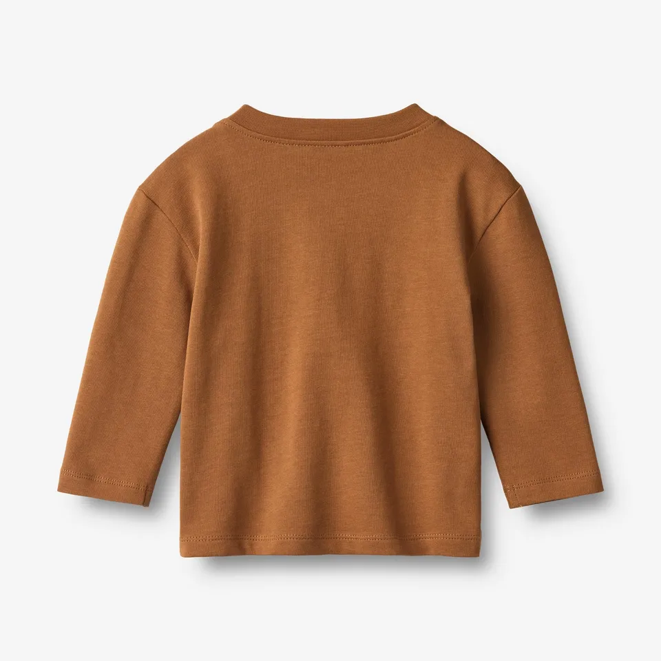 wheat-ebbe-langarmshirt-warm-hazel-bio-print image 1