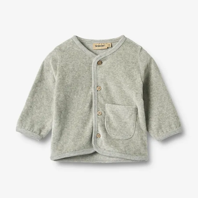 wheat-sweat-cardigan-toto-baby-strickjacke-melange-grey-baumwolle image 1